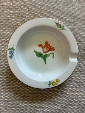 Vintage Meissen Porcelain Ashtray
